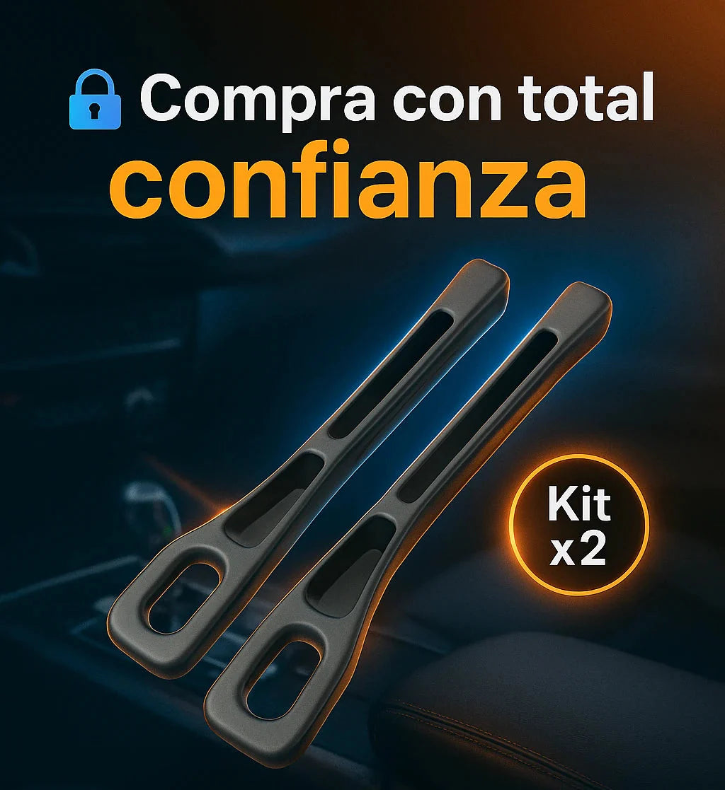 Kit x2. Relleno de espacio para asiento de carro | Flexible y Duradero