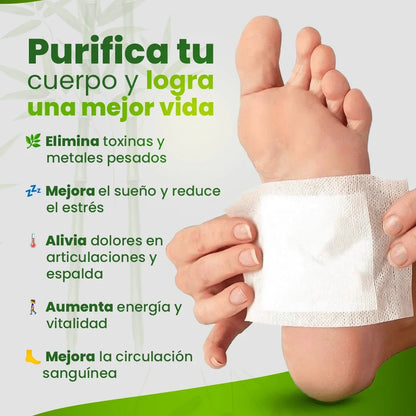 Parches Kinoki ORIGINALES | Elimina toxinas | Mejora el sueño | Alivia dolores