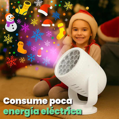 🎇 Proyector Navideño LED 🎄 Decora tu casa al instante