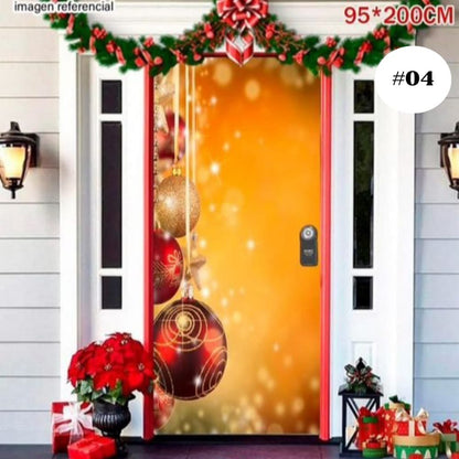 🎄Forros Navideños Úsalos Para Puertas y Mesas🎅