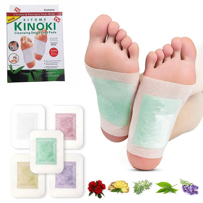 Patchs Détox Pour Les Pieds: Lots De 10, A Base De Plantes Naturelle, Efficace Pour 5 Jours, Améliore Le Sommeil, Soulage La Fatique Des Pieds