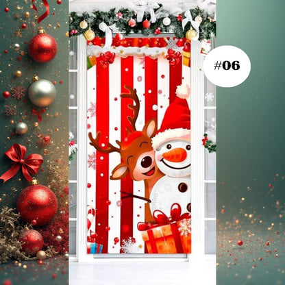 🎄Forros Navideños Úsalos Para Puertas y Mesas🎅