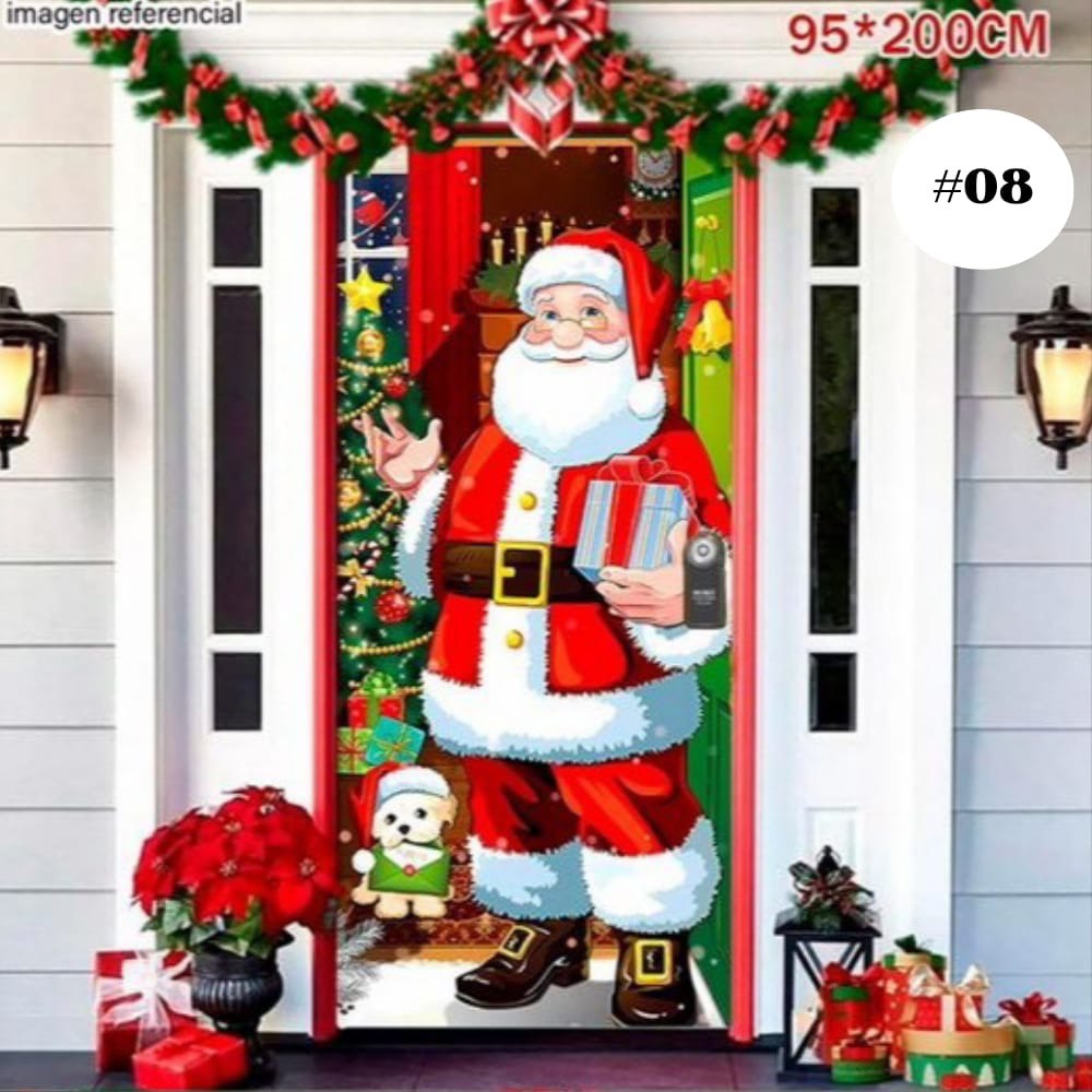 🎄Forros Navideños Úsalos Para Puertas y Mesas🎅