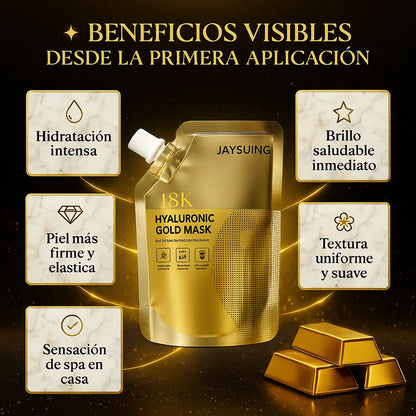 Gold Mask. Mascarilla Dorada con Ácido Hialurónico y Retinol