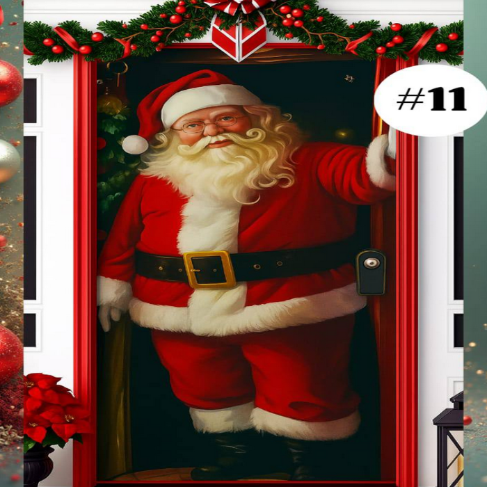 🎄Forros Navideños Úsalos Para Puertas y Mesas🎅