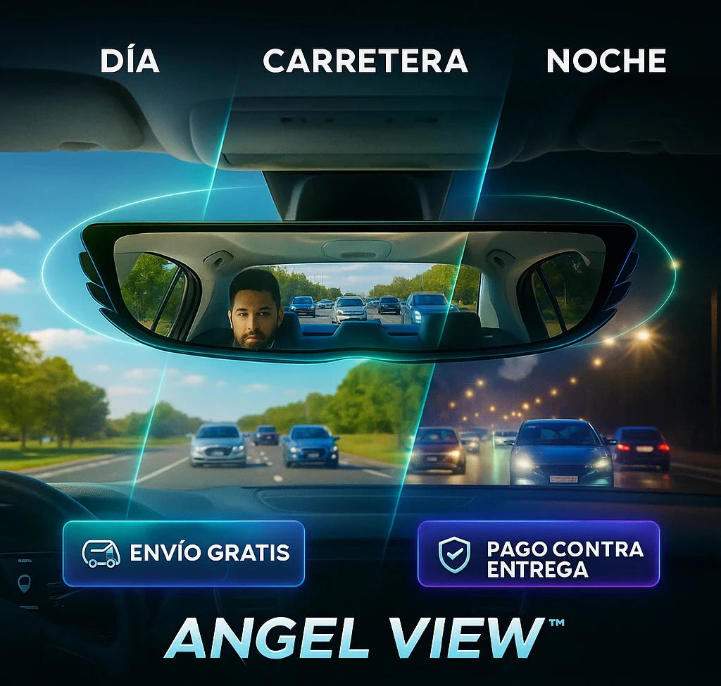 Espejo Retrovisor Gran Angular | 160° | Elimina Puntos Ciegos