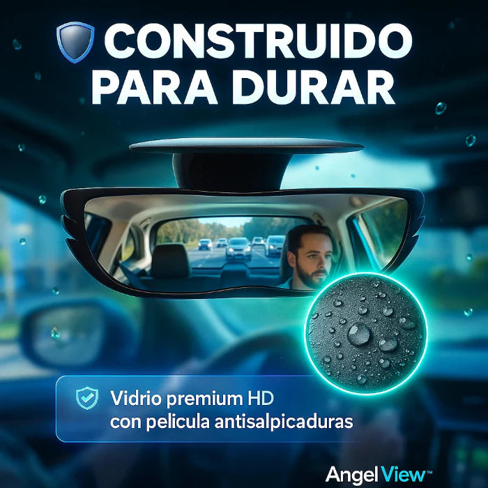 Espejo Retrovisor Gran Angular | 160° | Elimina Puntos Ciegos