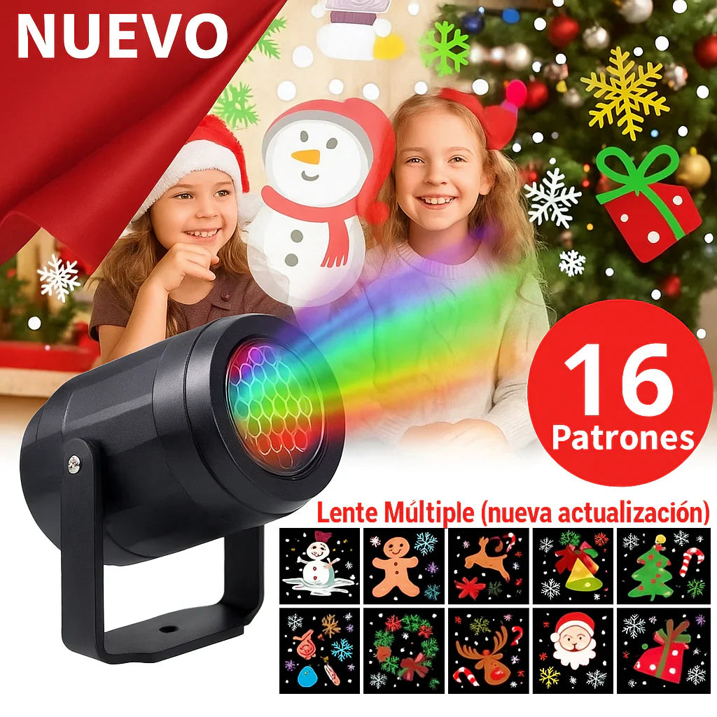 🎇 Proyector Navideño LED 🎄 Decora tu casa al instante