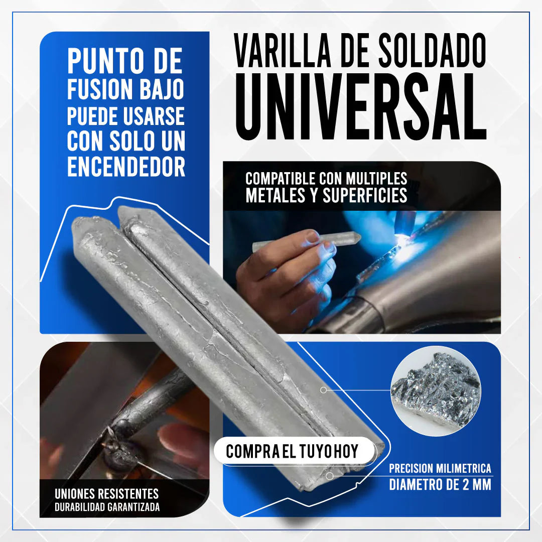 Solderstick | SET x9 Varillas | 👨‍🏭 Soldadura Universal 🔥 Fusión a baja temperatura