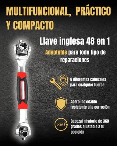 Llave Inglesa Multifuncional 48 en 1 - Producto Tendencia 😱