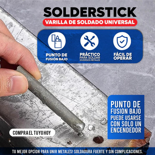 Solderstick | SET x9 Varillas | 👨‍🏭 Soldadura Universal 🔥 Fusión a baja temperatura