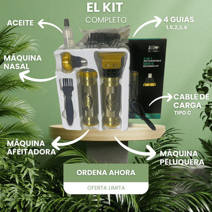 Barbera 3 en 1: Rasura y Corta + Cabezal Nasal 🎁GRATIS🎁