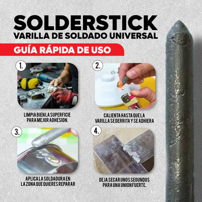 Solderstick | SET x9 Varillas | 👨‍🏭 Soldadura Universal 🔥 Fusión a baja temperatura