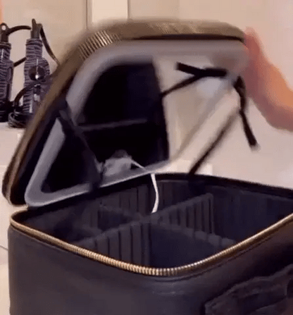 Organizador de Maquillaje Portátil + Espejo LED + Guía Digital GRATIS