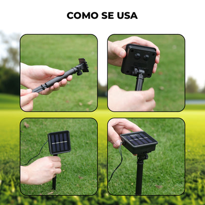 Luces Navideñas 100 Leds | Con Carga Solar | Con Sensor Nocturno