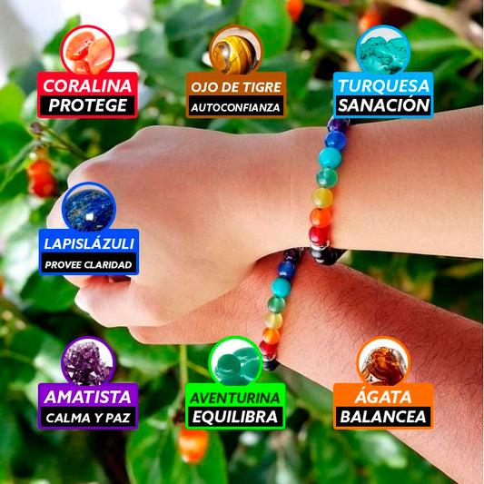 Pulsera 7 Chakras. Siente el Poder de la Energía Positiva!