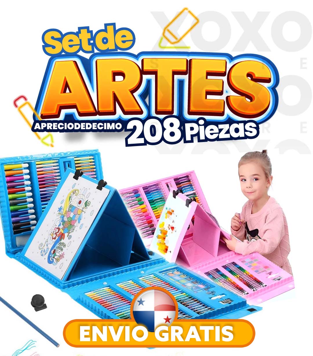 Set de Arte de 208 Piezas 🎨 | + CREATIVIDAD | + DIVERSIÓN | - ELECTRÓNICOS