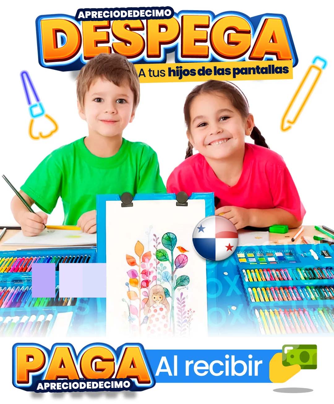 Set de Arte de 208 Piezas 🎨 | + CREATIVIDAD | + DIVERSIÓN | - ELECTRÓNICOS