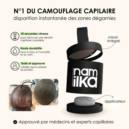 Poudre Capillaire ALIVER – Couvrance Instantanée & Résultat Naturel