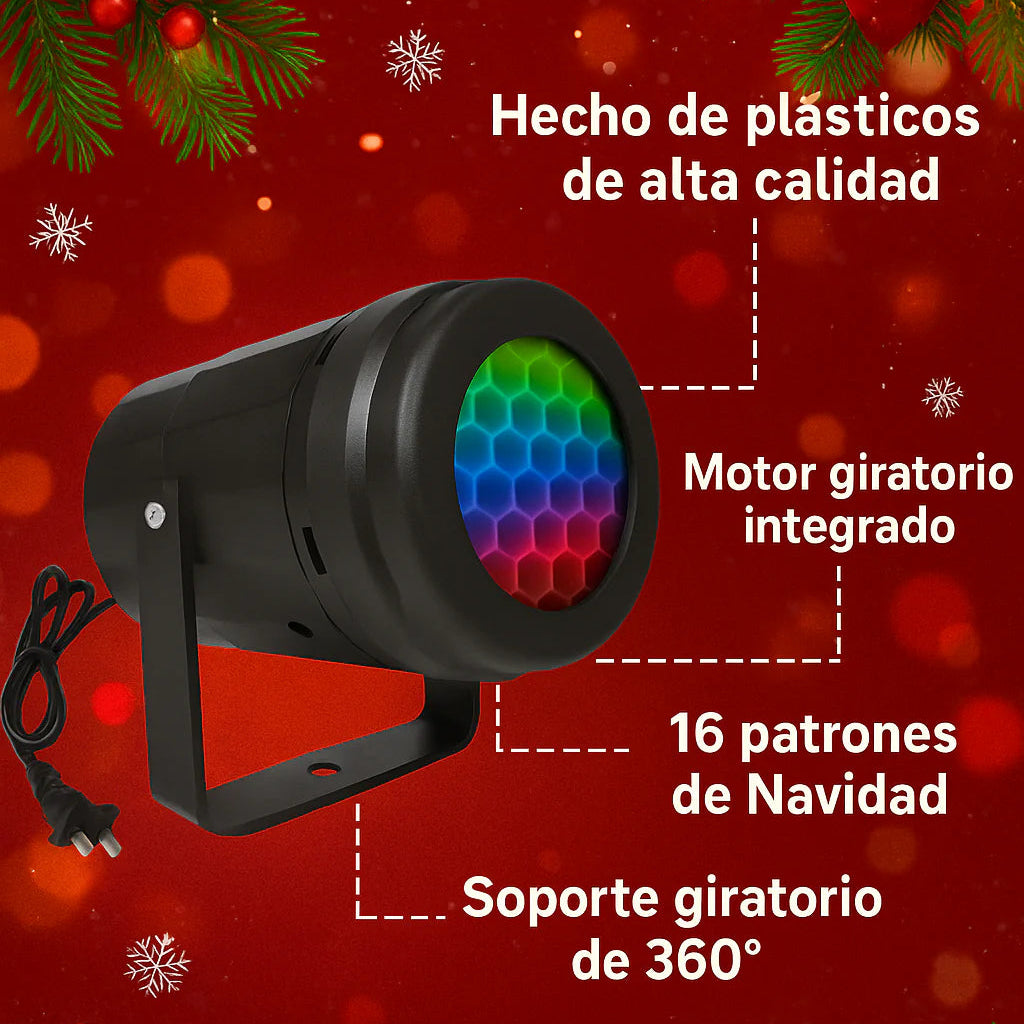🎇 Proyector Navideño LED 🎄 Decora tu casa al instante