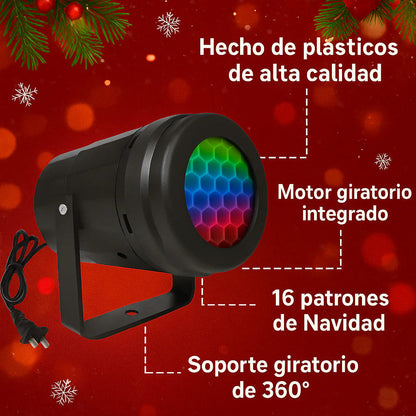 🎇 Proyector Navideño LED 🎄 Decora tu casa al instante