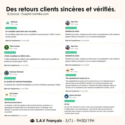 Poudre Capillaire ALIVER – Couvrance Instantanée & Résultat Naturel